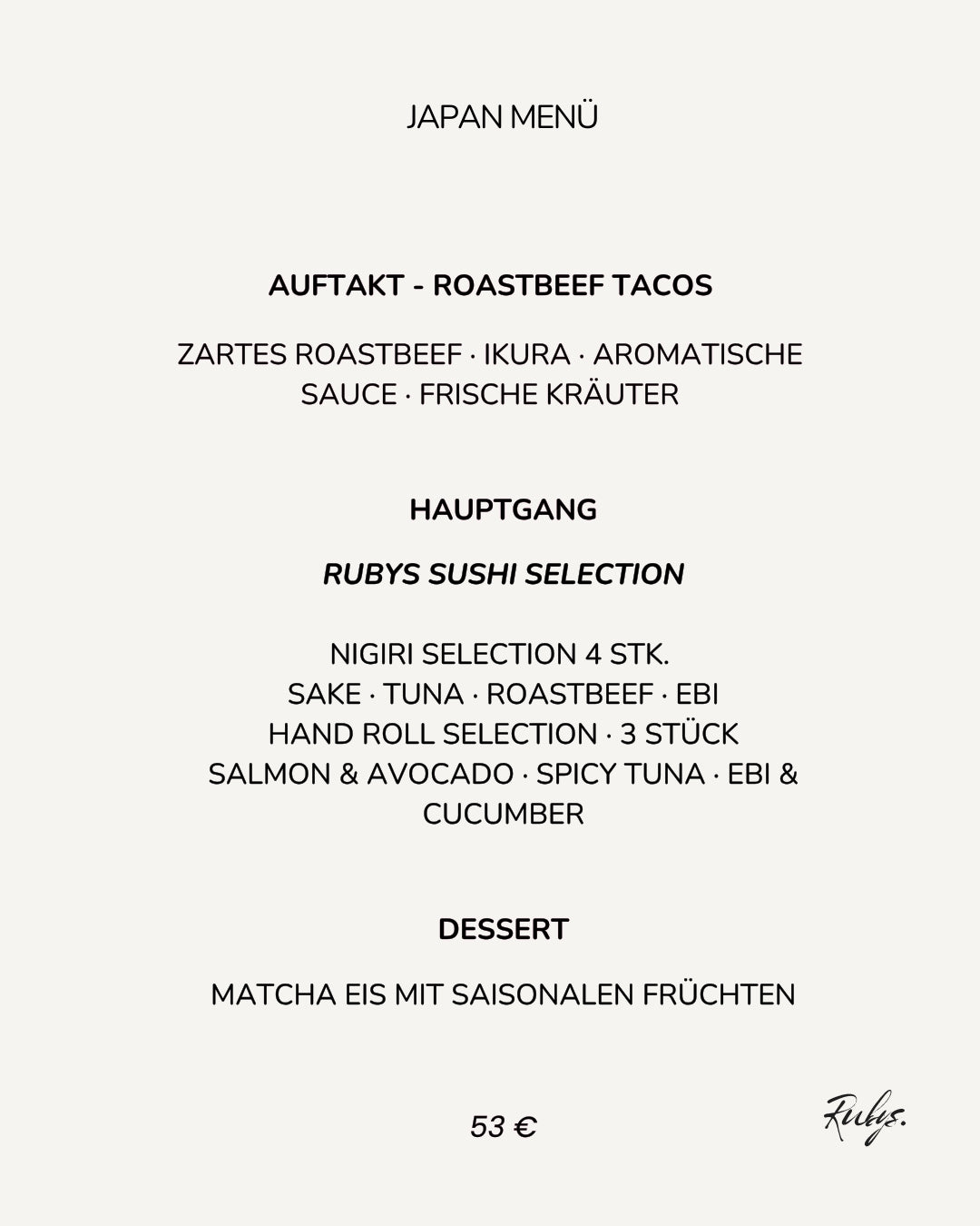 RUBY SPECIAL // WOCHE 21. - 28. NOV